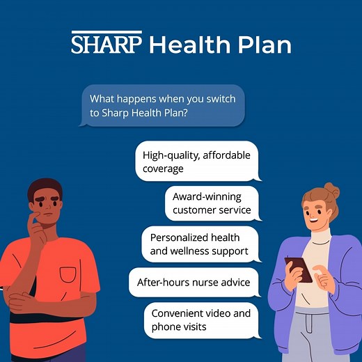 91 reactions | Have you made the switch to Sharp Health Plan yet? Watch this video to learn why so many San Diegans choose us for all their health coverage needs. #sandiegohealthinsurance #healthinsurance101 #health101 #sharphealthplan | Sharp Health Plan | Facebook