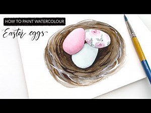 How To Paint Watercolour Easter Eggs