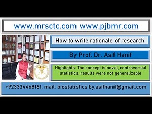 How to write rationale for research