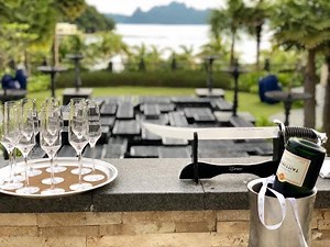 Daily Evening Ritual Champagne Sabrage at St. Regis Langkawi | The Penangite
