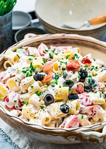 Chicken Ranch Pasta Salad