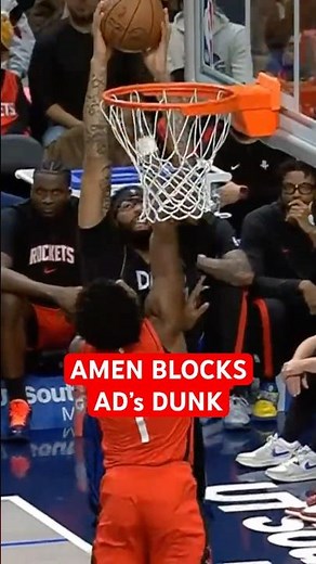 Amen BLOCKS AD's DUNK 😱