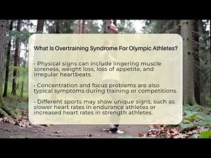 What Is Overtraining Syndrome For Olympic Athletes? - The Olympic Vault