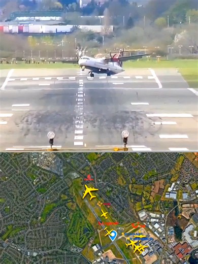 A Wild Go Around! ATR 72-600 Loganair Pilot Attempts to Land at Birmingham Airport BHX #Loganair #ATR72 #GoAround #Aviation #PilotSkills #LandingAttempt #BHX #Turboprop #AvGeek #flightmoments