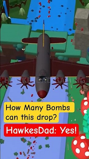 Roblox Build a Boat for Treasure Bomber Airplane by HawkesDad shows its power! #roblox #babft