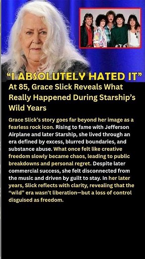 At 85, Grace Slick Reveals What Really Happened During Starship’s Wild Years #shorts