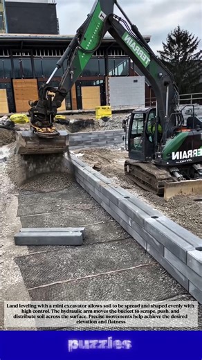 Mini Excavator Land Leveling 😱 Smooth & Precise Ground Work!