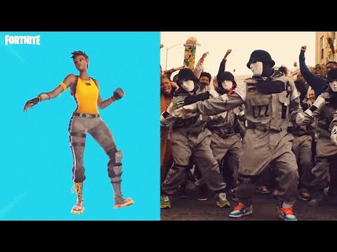 New Fortnite Jabba Switchaway Dababy Bop Emote! Real Life Comparison