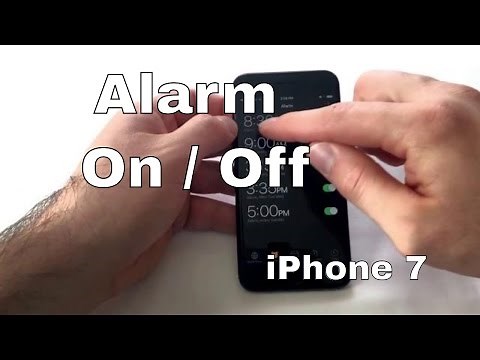 How to turn Alarm On / Off - iPhone 7/7+