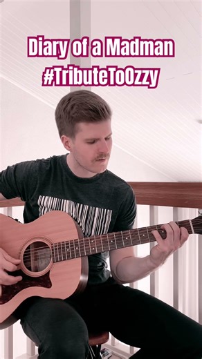 Ozzy Osbourne - Diary of a Madman #ozzyosbourne #randyrhoads #guitarcover #acousticguitar