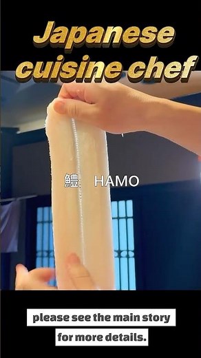 職人技#鱧を捌く#Conger eel鱧#料理 #HAMO#和食の仕込み #japanesefood
