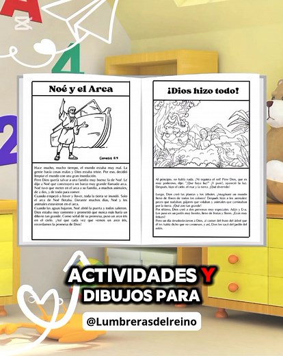 ✨ Libro Digital para Niños: Historias Bíblicas Colorear Actividades ✨ Si deseas que tus niños conozcan las enseñanzas de Jesús de una forma divertida y sencilla, este libro te encantará. Incluye: 🎨 MÁS DE 200 PÁGINAS para colorear 📘 Historias bíblicas adaptadas a niños 🌱 Parábolas explicadas paso a paso ✍️ Actividades educativas para reforzar valores Perfecto para: • Mamás y papás • Maestras • Escuelas dominicales • Catequesis • Tiempo en familia 👉 Da clic y compra ahora directamente en la p
