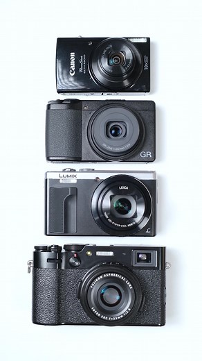 Choosing a small, compact camera doesn’t mean you have to compromise on image quality. Plus, they’re perfect for busy family get-togethers and holiday parties. Check out some of our favorite pocket-sized point-and-shoot style cameras… and let us know which you’d love to take for a spin in the comments. #p#pointandshootc#compactcameram#mirrorlessfujifilmx100v #r#ricohgriiixc#canonpowershotelph190iskehcamera
