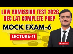 LAW ADMISSION TEST 2026 | HEC LAT Complete Mock Exam 6 | Past Papers Solved | LAT Preparation 2026