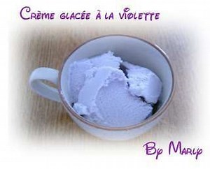 Recette de crème glacée à la violette