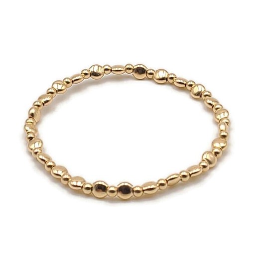 Stackable Beaded Bracelet: Gold Filled, Tarnish-free - Stretch Fit - Etsy