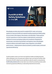 Forklift and MHE  Safety Solutions in the UK - SlideServe