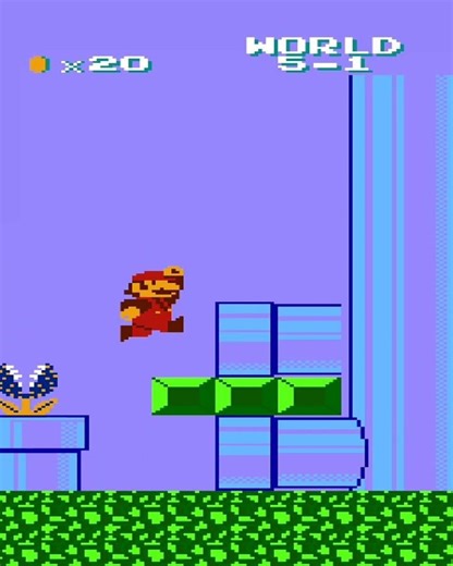 World 5-1 Shortcut Found! | Strange Mario Bros NES Gameplay #games #mario