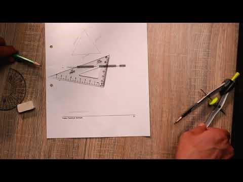 HOW TO DRAW ISOSCELES TRIANGLE