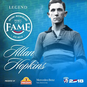 Allan Hopkins. Footscray’s first superstar is now a Legend. A brilliant half-forward/centreman with an incredible Brownlow Medal record. 📰 - bit.ly/2paW3vb Premiership player (1924) ✅ Brownlow Medallist (1930) ✅ Best and fairest winner (1931) ✅ | Western Bulldogs