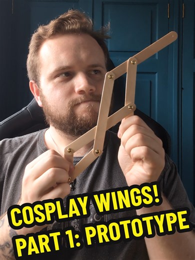 And so the journey to make full size articulated cosplay wings...begins! While I may be a