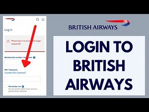 British Airways Login - How to Sign in to BA.com Account (2023)