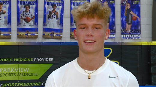 Blackhawk Christian's Briggs Pardon signing day interview with Indiana Tech men's basketball 2/12/2026