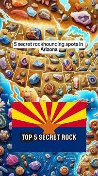 5 secret rockhounding spots in Arizona #arizona #crystalhunting #rockhounding #crystals #geology