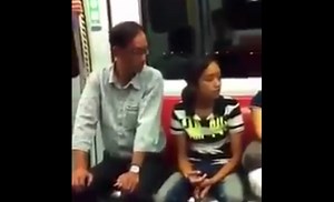 Pervy man caught on camera trying to look down woman’s shirt on the MTR (VIDEO) | Coconuts