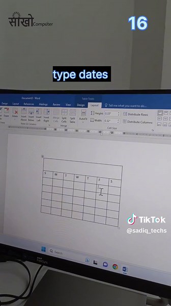 how to make calendar 📆 in MS word