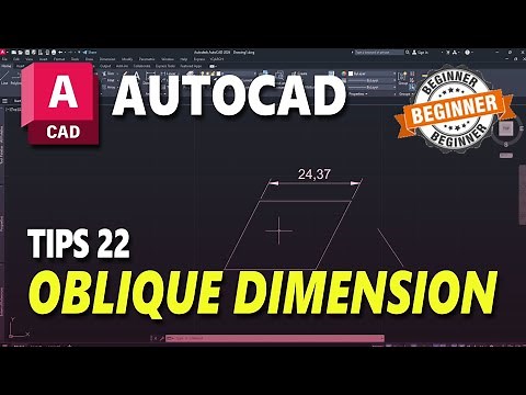 AutoCAD Tips 22 Oblique Dimension