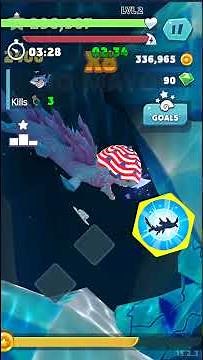 Hungry Shark Evolution Luminite Gameplay #shorts