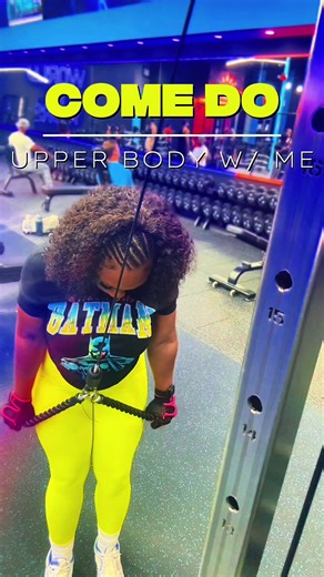Come do upper body with me real quick 💪🏾💪🏾 45 minutes of work, in and out! #upperbodyworkout #upperbodyday #strengthtraining #womenwholift #gymroutine
