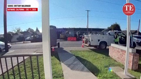 Gas line explosion caught on doorbell cam: San Francisco Bay Area home destroyed, 6 injured