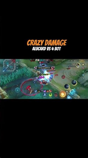 scary in a gank of 4 bots #mobilelegends #shorts #alucard