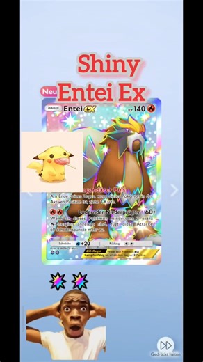 SHINY ENTEI EX - POKEMON TCG POCKET #pokemon #shorts #shortvideo