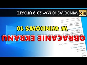 Windows 10: Obracanie ekranu.