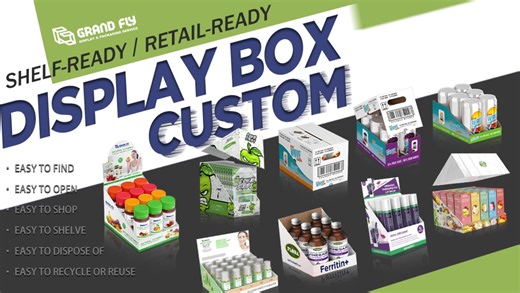 Custom Electronics PDQ Cardboard Display Box Power Bank Corrugated Counter Top Display Box Shelf Ready Packaging Display Box