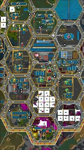 Factorio Hexagon Mega Base on Gleba