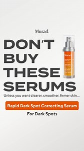 Struggling with dark spots, wrinkles, breakouts or a weak skin barrier? Here are Murad’s top 5 targeted serums — each one clinically developed for one specific skin concern. ✨ Rapid Dark Spot Serum – fades spots & brightens ✨ Retinol Youth Renewal Serum – smooths fine lines ✨ Retinal ReSculpt Overnight – firms & lifts visibly ✨ Deep Relief Blemish – clears stubborn breakouts ✨ Hydration Barrier Repair – strengthens & hydrates Why customers trust these bestsellers: ✔️ Dermatologist-developed ✔️ P