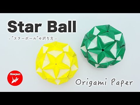 How to make an 'Origami Star Ball'. Easy and simple step by step tutorial for beginners