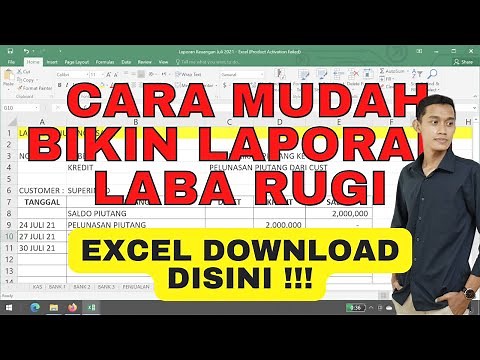Part 7 Membuat Format Laporan Laba Rugi di Excel Otomatis | Templete laporan keuangan Sederhana