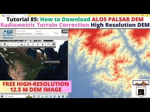 How to Download ALOS PALSAR DEM Radiometric Terrain Correction High Resolution DEM
