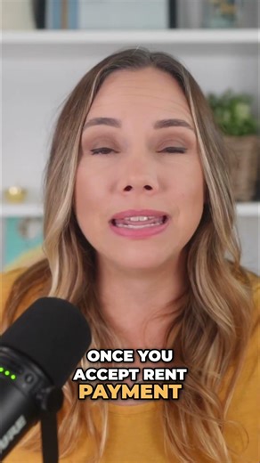 Don't accept partial rent checks!