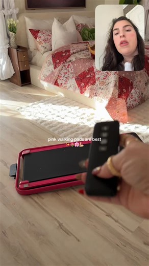 Chantly Clouatre Dixon on Instagram: "The pink walking pad is just better with the incline 🌷💪🏼 #walkingpad #treadmill #workoutfromhome #homeworkout #pinkwalkingpad"