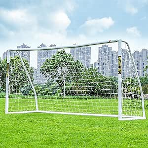Soccer Goals for Backyard 12x6 FT, Soccer Net Portable Soccer Goal Post with UPVC Frame, Ground Stakes, Carry Bag Weatherproof Soccer Goal Net for Kids Adults Training