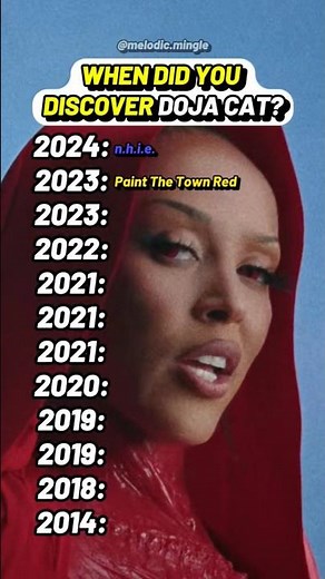 When did you discover Doja Cat? #dojacat
