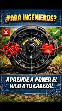 COLOCAR EL HILO A UN CABEZAL DE DESBROZADORA AUTOMATICO ¿ES PARA INGENIEROS? #desbrozadora #cabezal