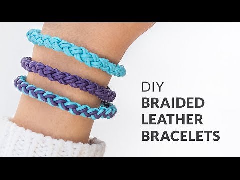DIY Round Braid Leather Friendship Bracelets | Curly Made