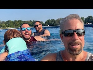 Swimming at a Pool party For The Holiday! Fireworks and Family Fun! July 4th 2023